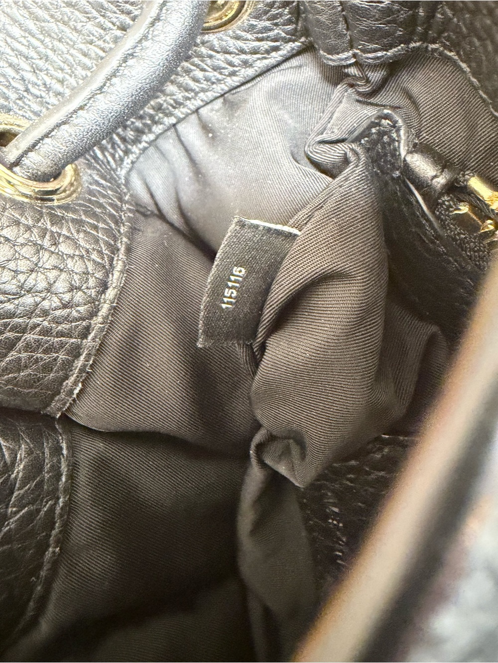 Alexander Wang Diego Black Pebbled Leather Studded Bucket Crossbody Bag - Picture 9 of 13